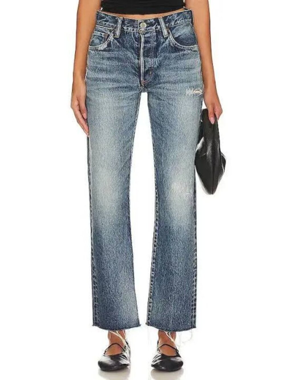 MOUSSY Vintage MV Sundown Straight Jeans 24 Made in Japan 100% Cotton NWT